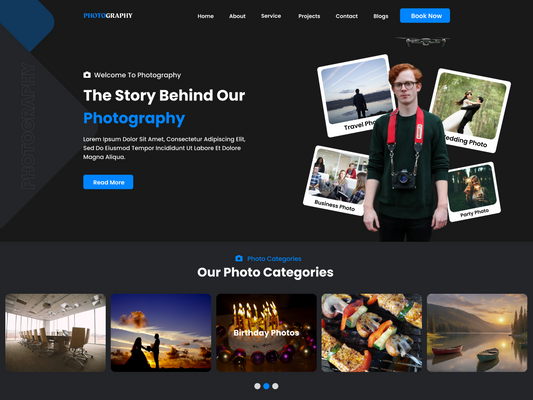 Free Photographs WordPress Theme