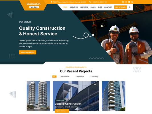 Free Renovation WordPress Theme