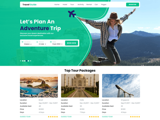 Free Tour WordPress Theme