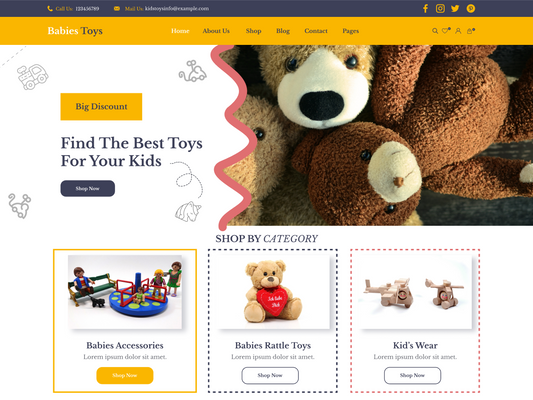 Free Toy Store WordPress Theme 