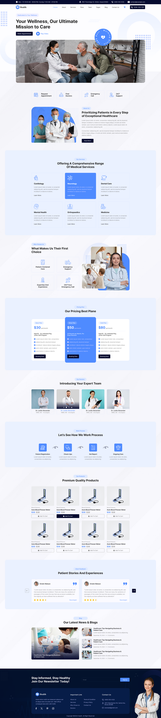 Medical Clinic WordPress Theme