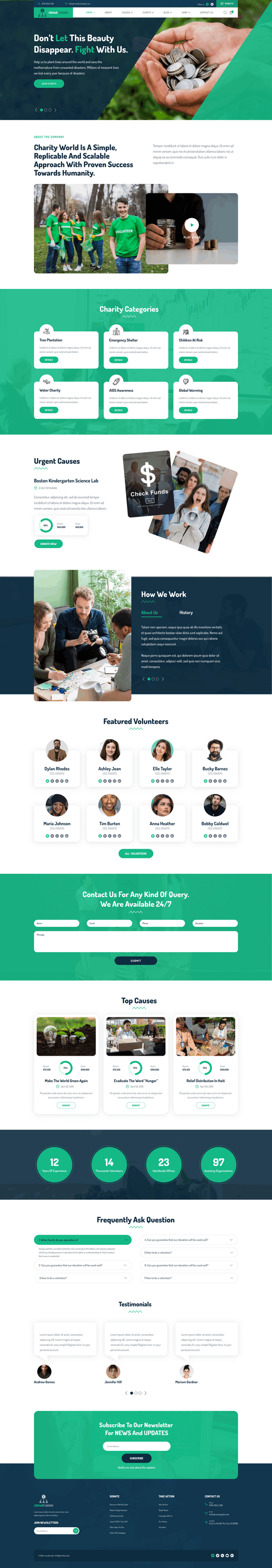 Social NGO WordPress Theme